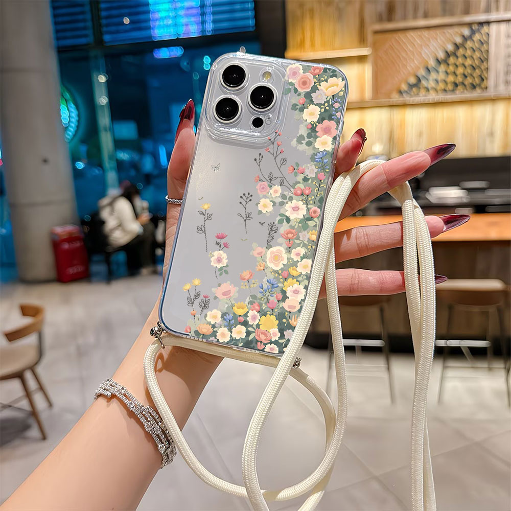 Phone Accessories List - Crossbody Lanyard Strap Phone Case For