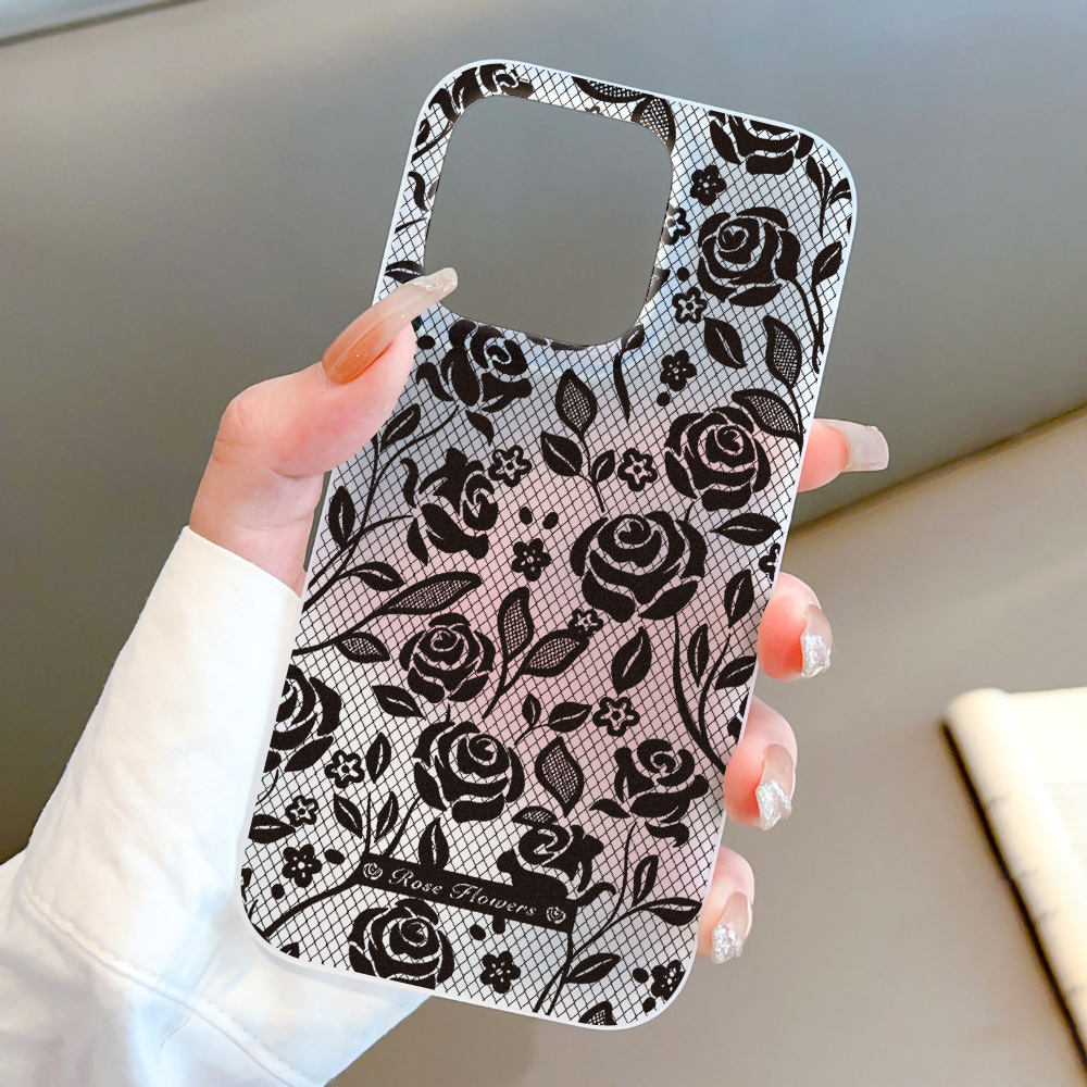 Phone Accessories List - Rose Phone Case Silicone For iPhone