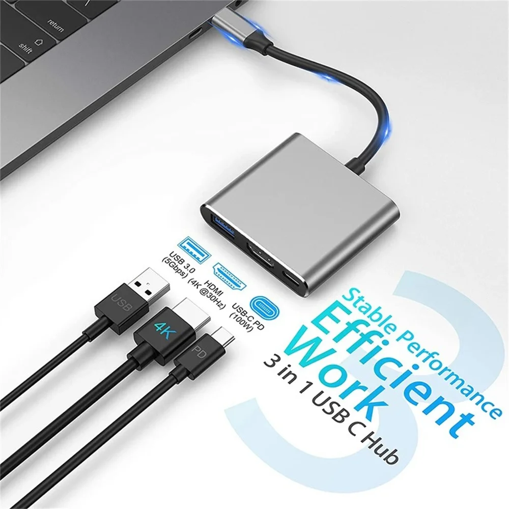 USB C HUB 3-in-1 Multiports Ad - Hdmi Phone Adapter review and price
