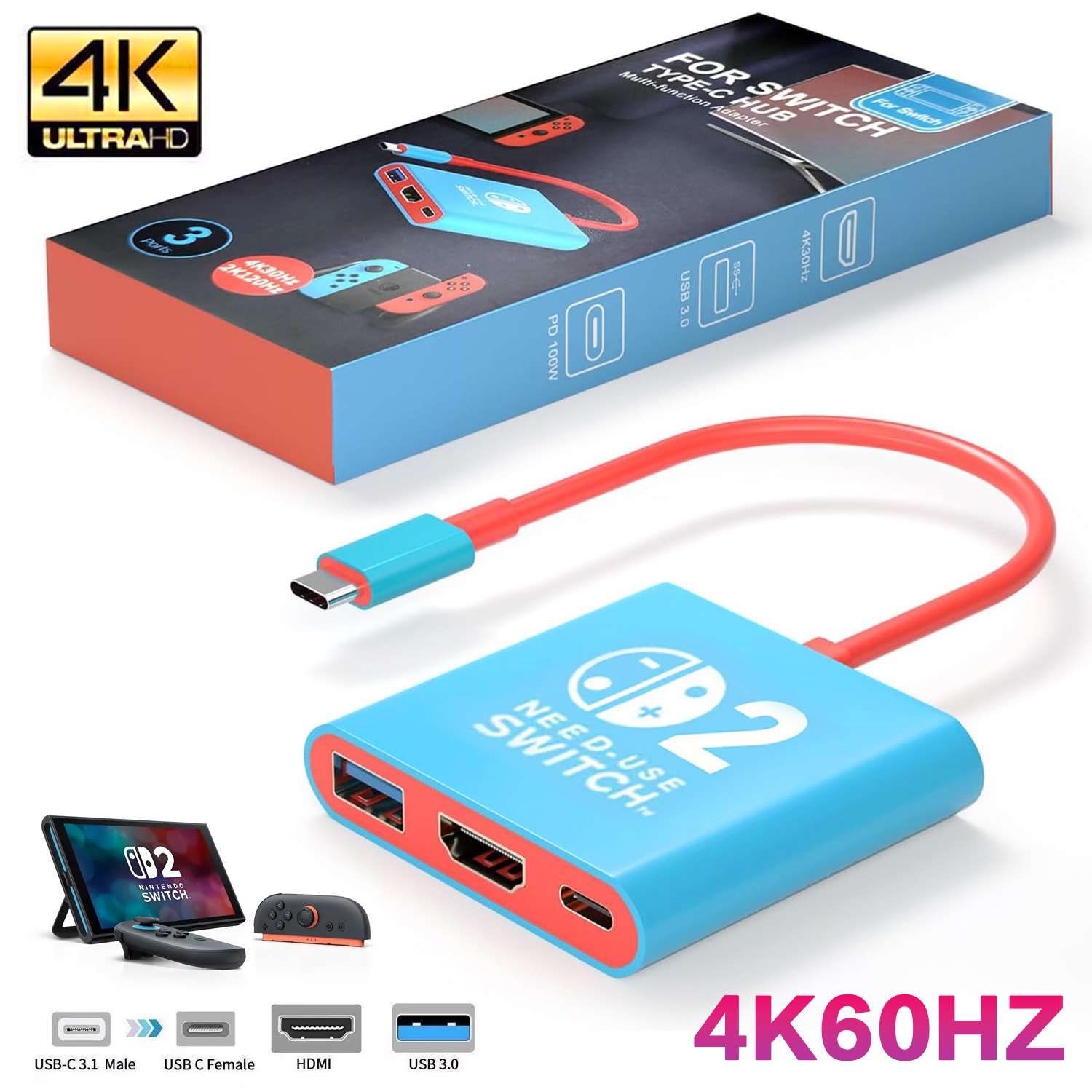 4K60Hz Type-C to HDMI Adapter  - Hdmi Phone Adapter review and price