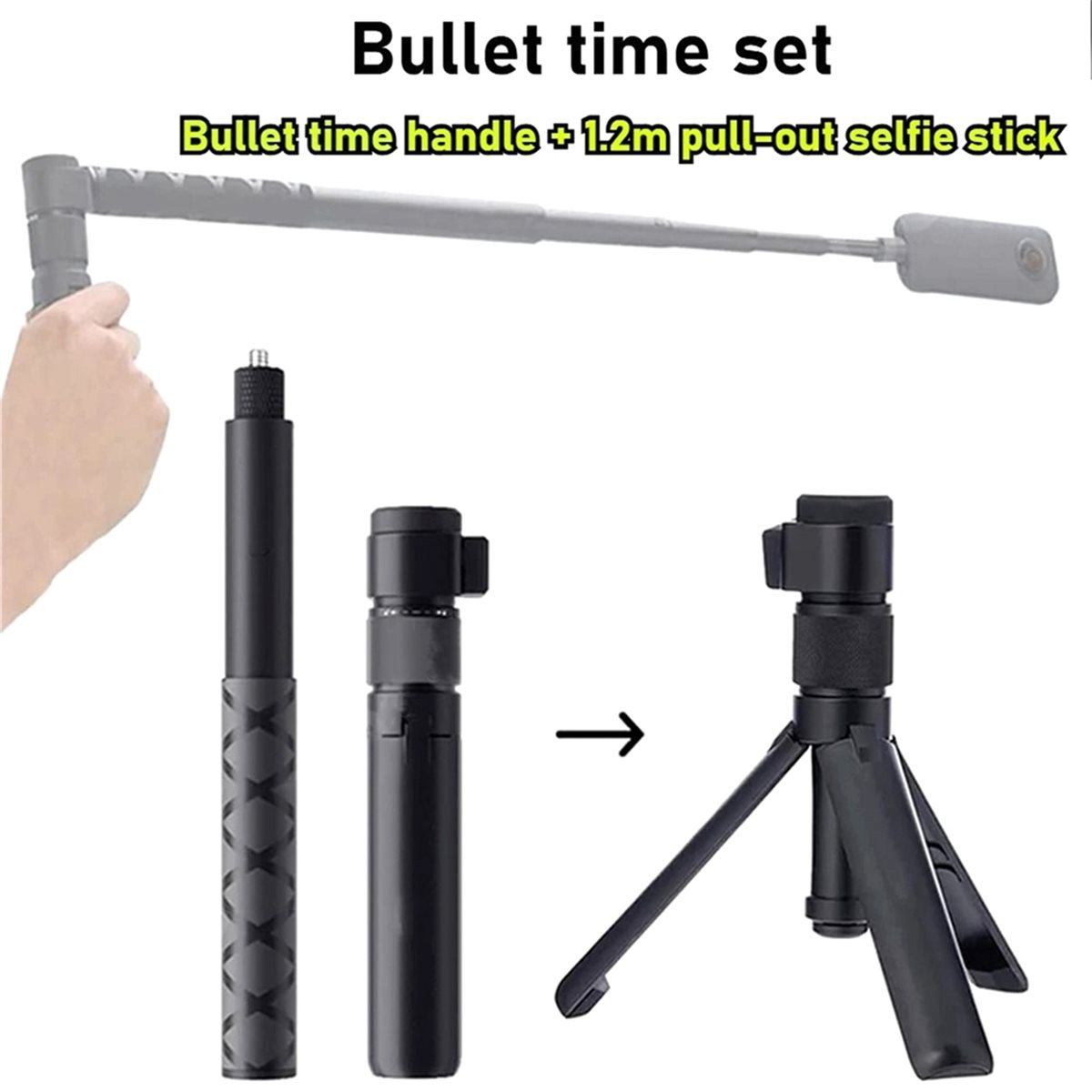 N05R Rotary Handle Desktop Tri - Selfie Stick Tripod review and price
