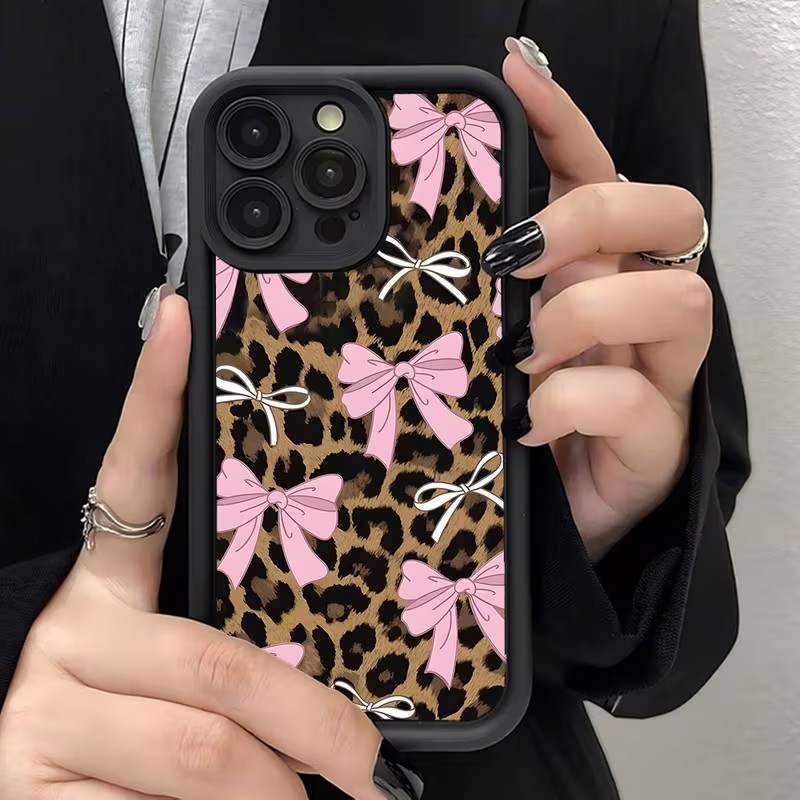 Leopard Print Bow Phone Case F - Xo Phone Accessories review and price