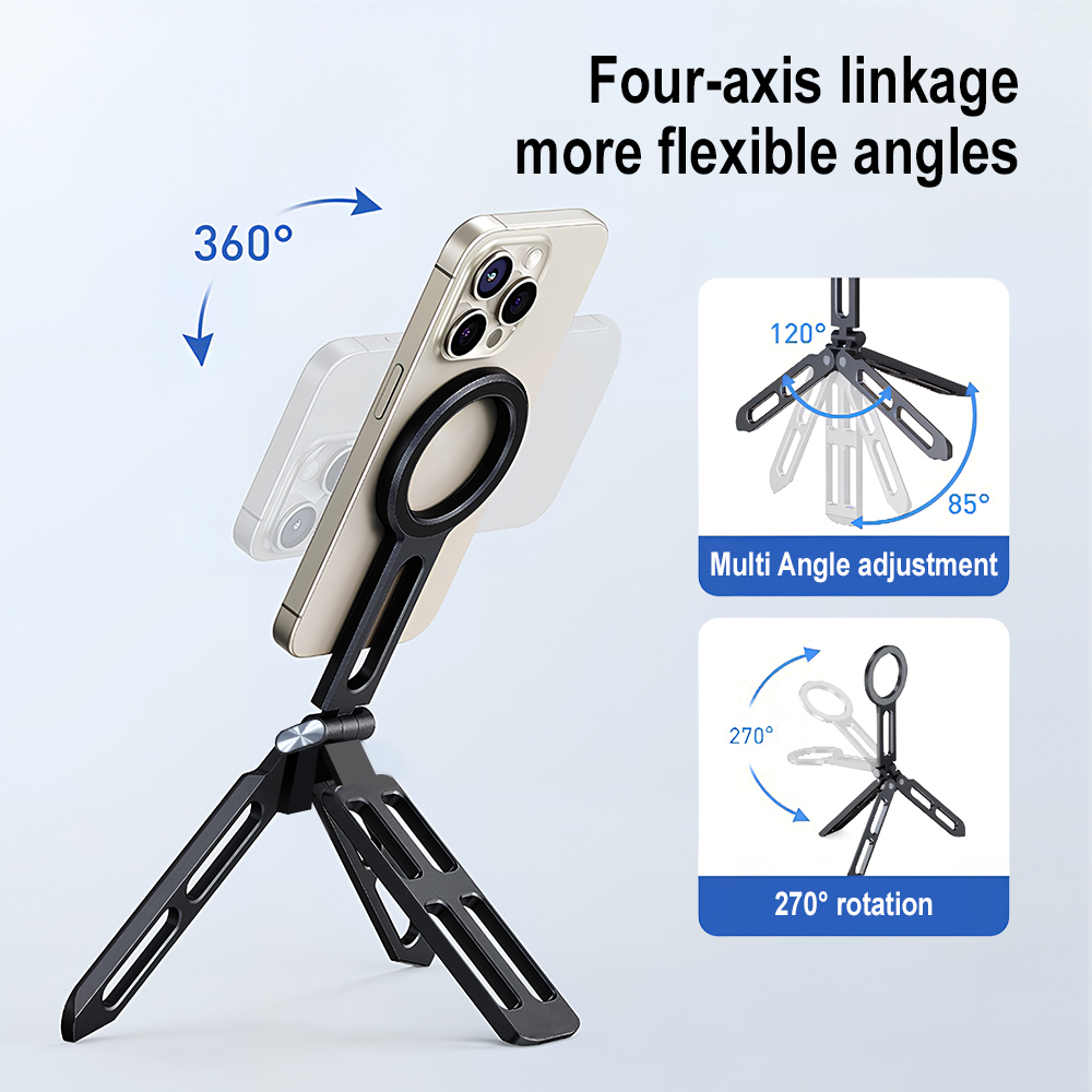 Magnetic Phone Holder Four-axi - Selfie Stick Tripod review and price